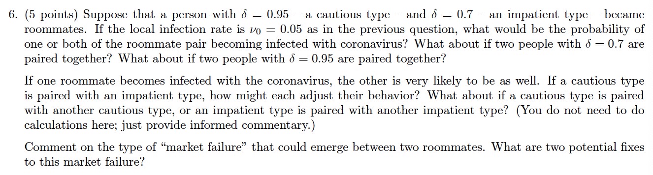 year; call the first period Year 0 (pre- pandemic) and the second