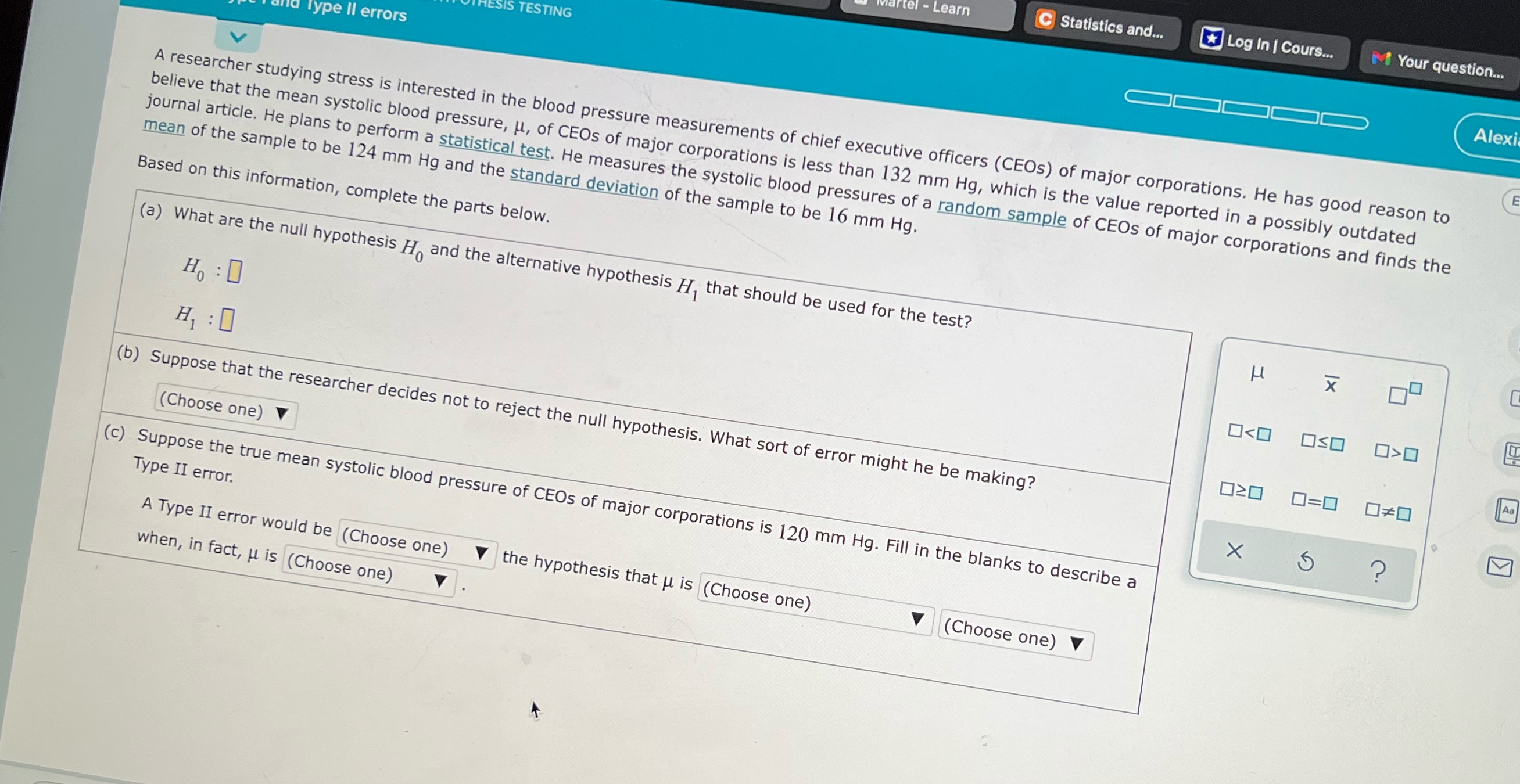 Martel - Learn C Statistics and... Log In | Cours... M