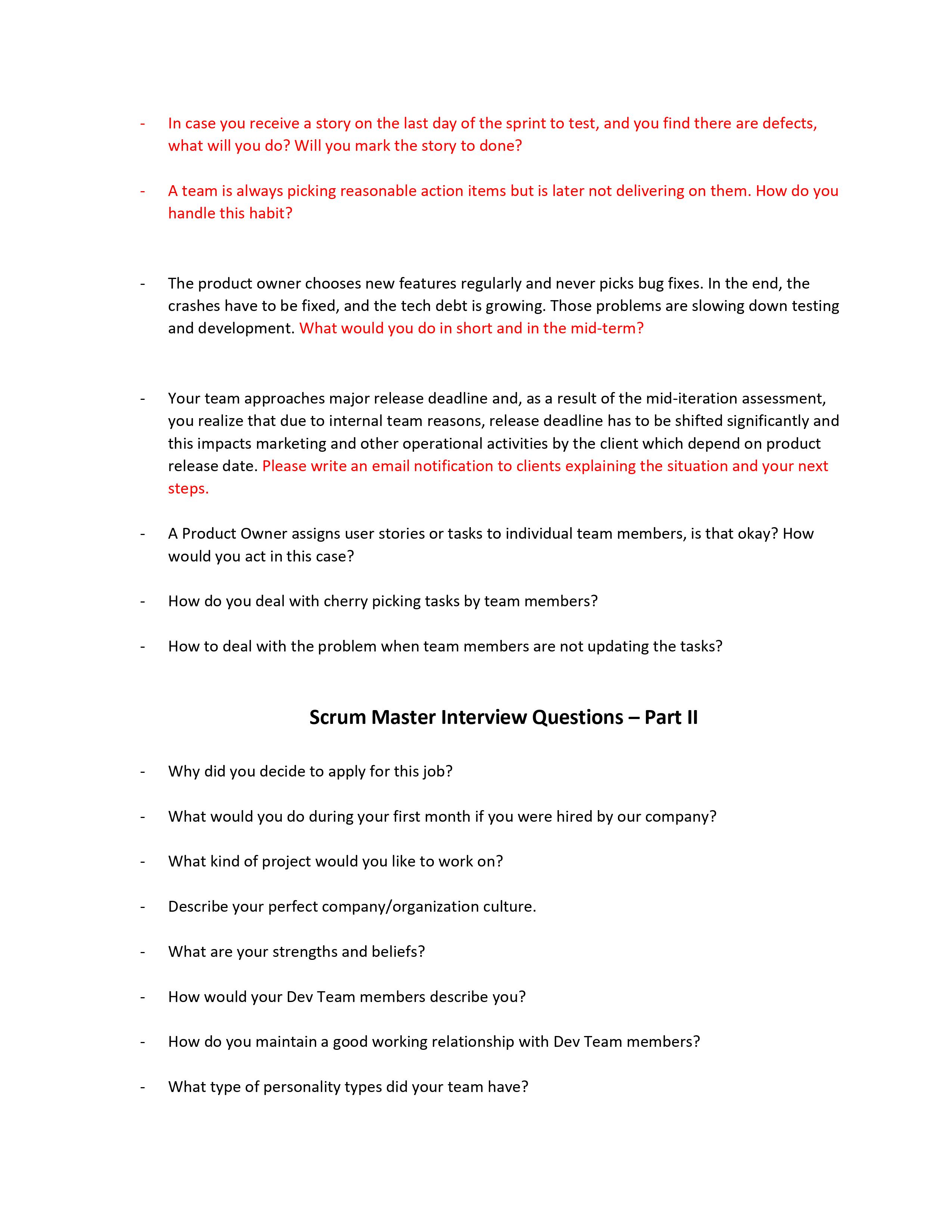 as a new Scrum Master. The team you're going to work with