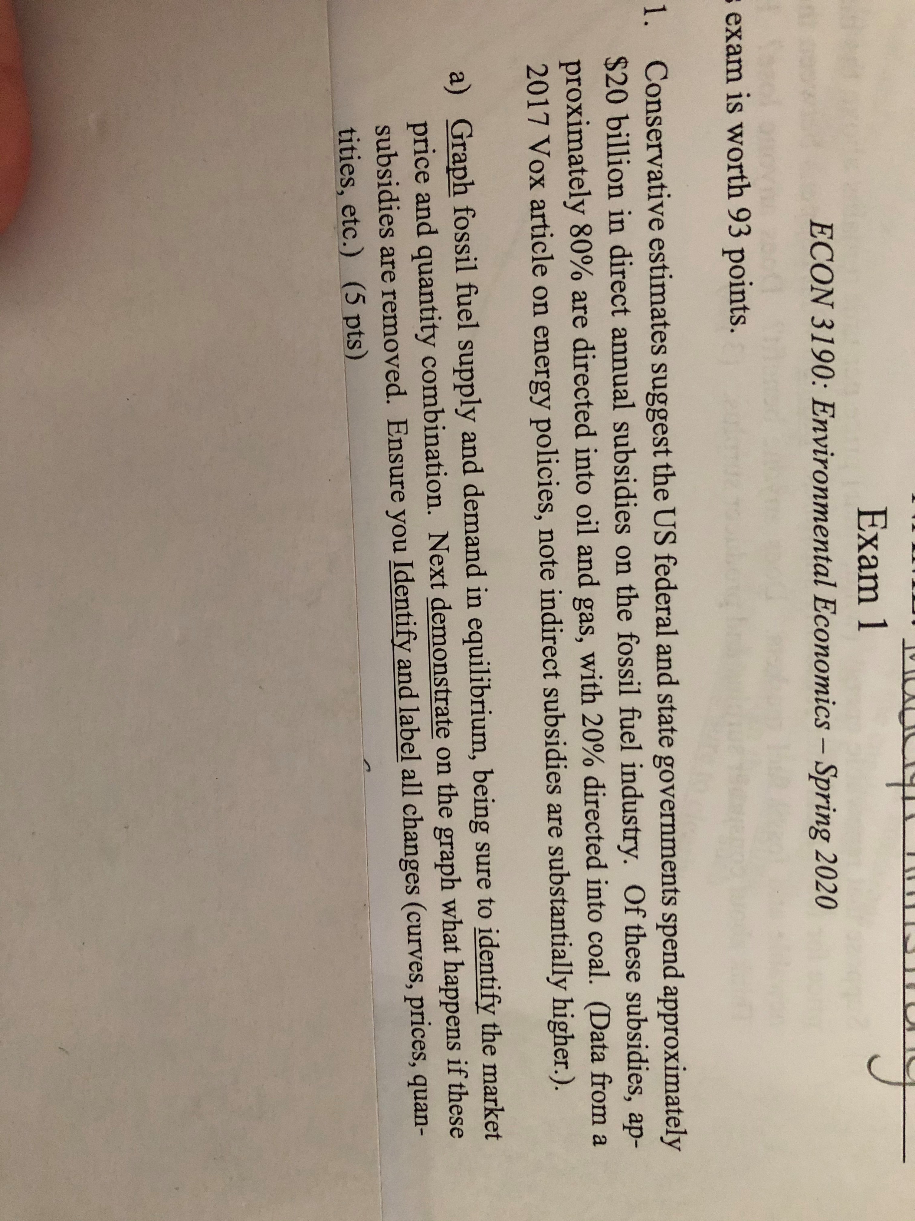 I need help setting up a graph to get this started, I