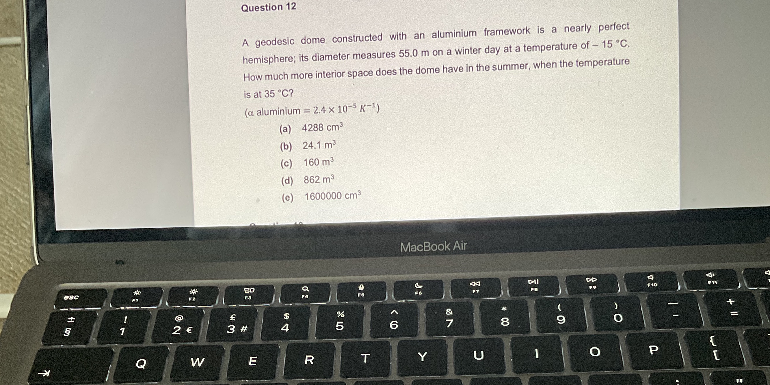  Question 12 lnlum framework is a nearly periect inter day at