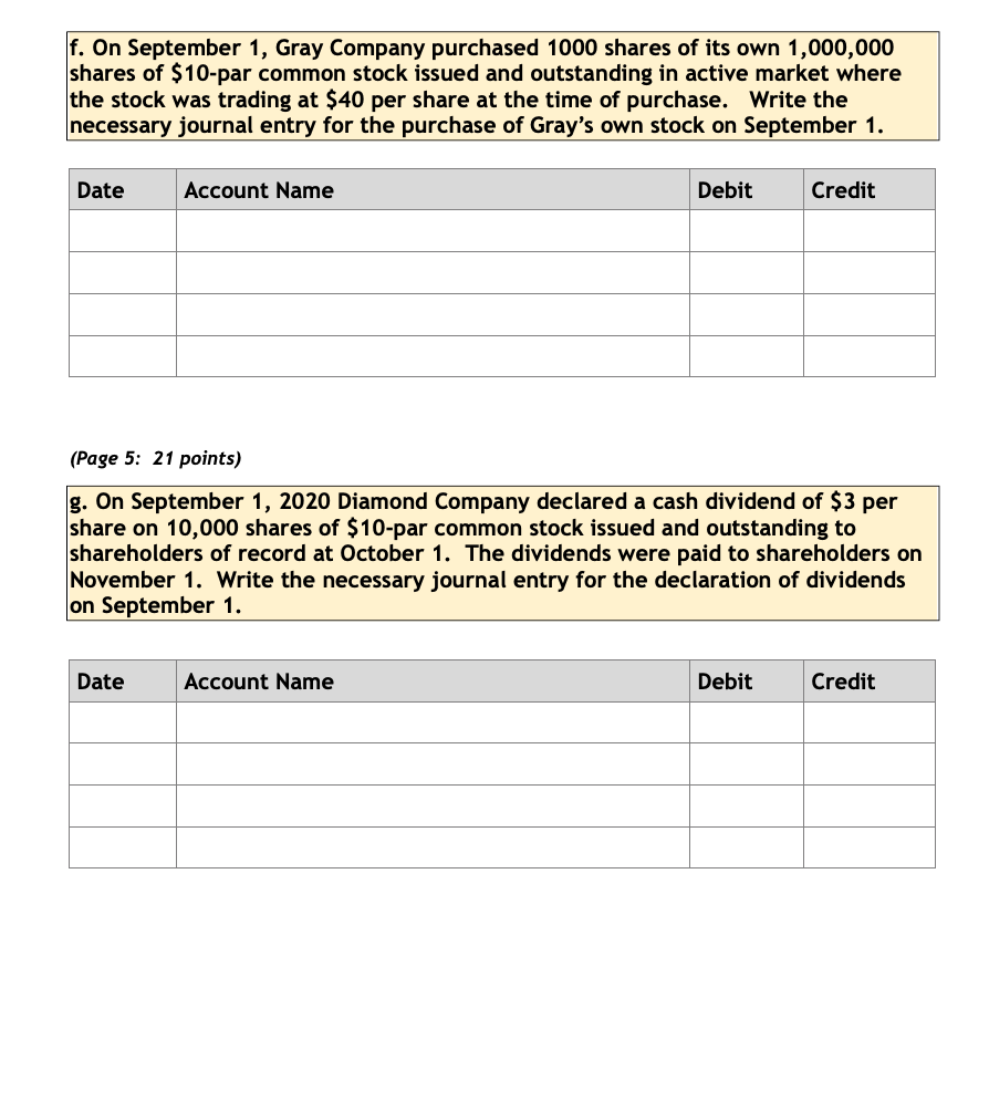 calculations are required, show your work to earn partial credit should your