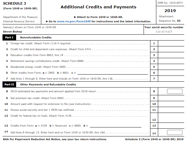 $3 to go to the Presidential Election Campaign Fund. Devon's wife, Ariane,