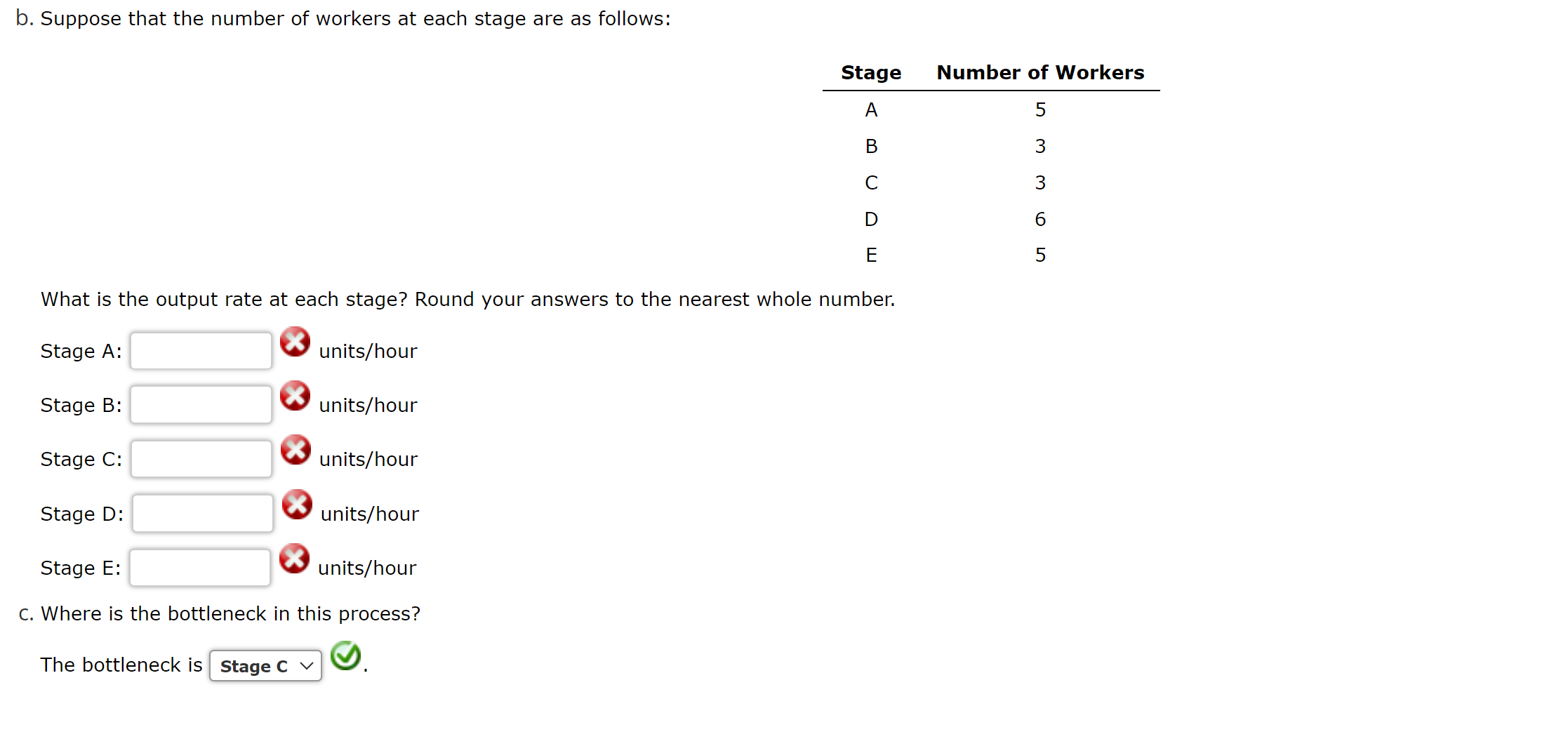 wants a utilization of at least 80 percent? Round your answers up