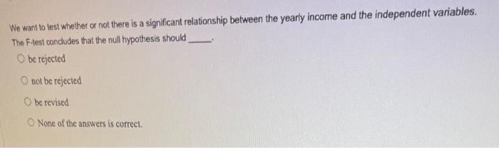 hypothesis. H01=0 H0:B2=0 H012=0 H0=1=2=3=0 We want to test whether or not