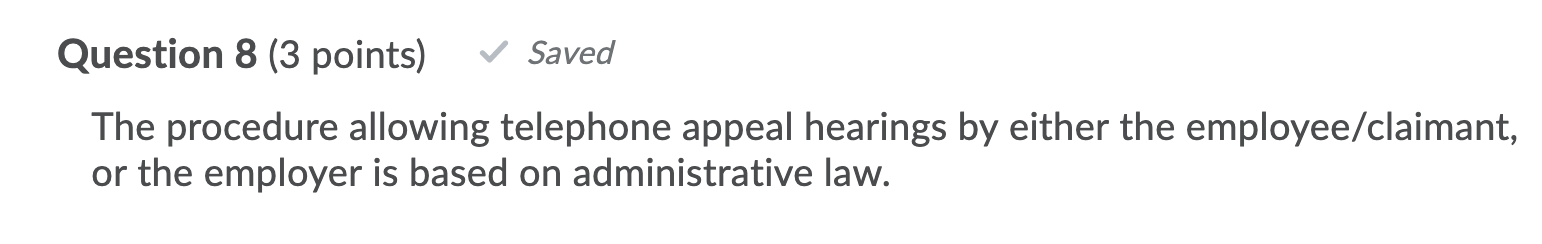 Help me answer this question by choosing TRUE or FALSE. This question