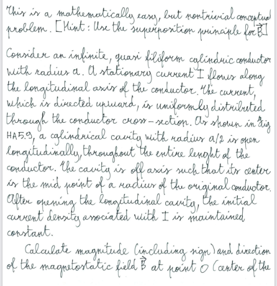 This is a mathematically easy, but nontrivial conceptual problem. L Hint: