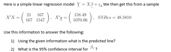 Here is a simple linear regression model if = Kg +