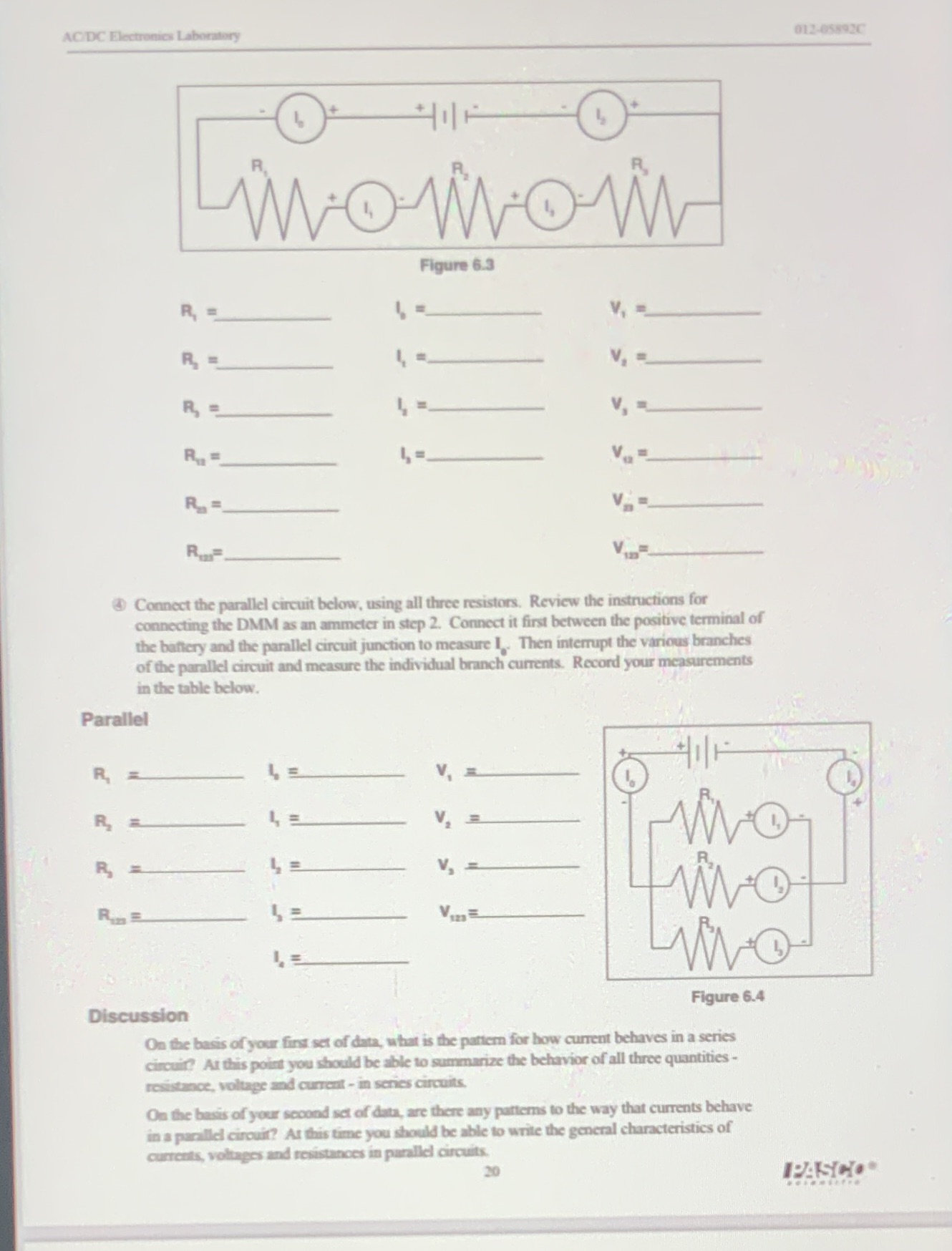 Reference; AC/DC ELECTRONICS LABORATORY MANUAL experiment 6 ; page 19 ACDC Electro
