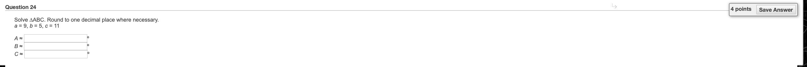 a = 6. b = 4. c = 5 A - 5
