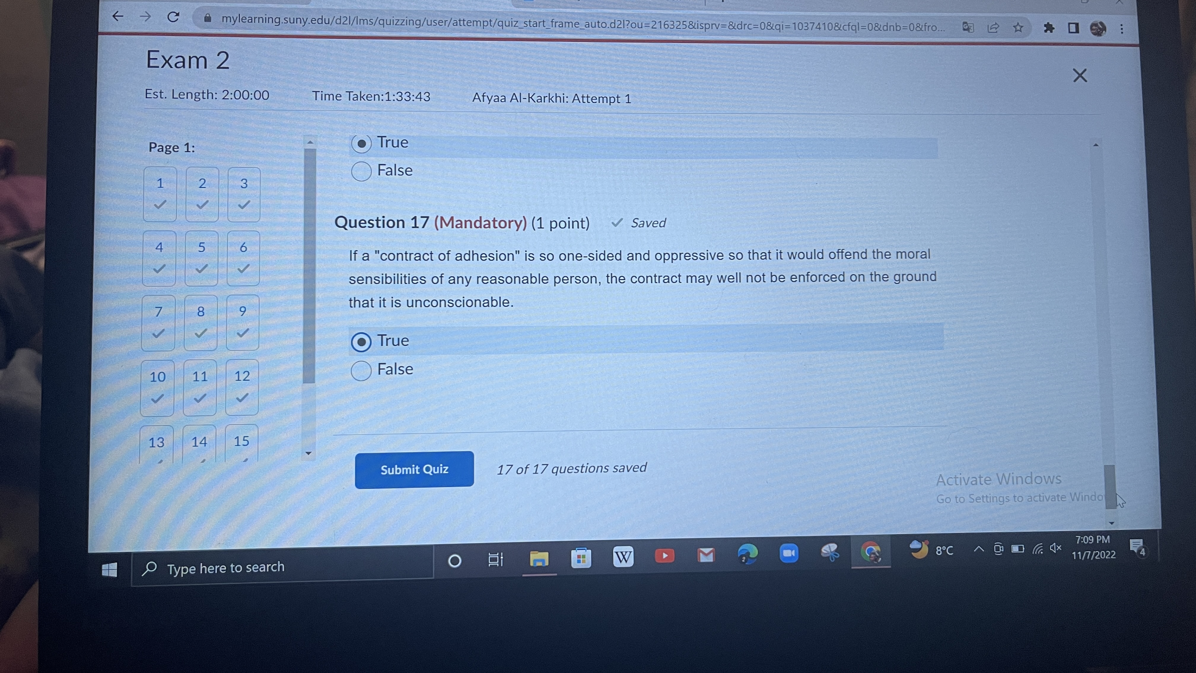 __ 0 False ,, { 4\\ ' 7 8 V V' Question