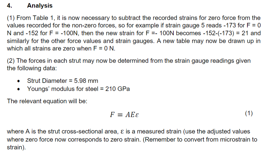 4. Analysis (1) From Table 1. it is now necessary to
