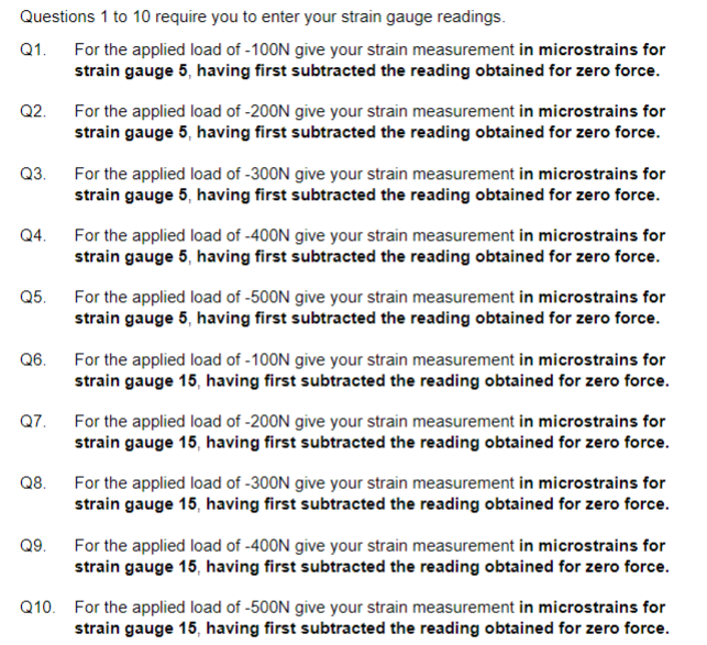 the non-zero forces, so for example if strain gauge 5 reads -'l?3
