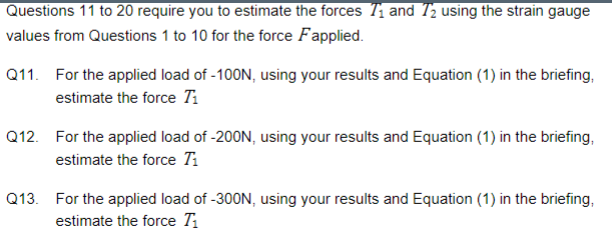for F = 0 N and -152 for F = -100N, then