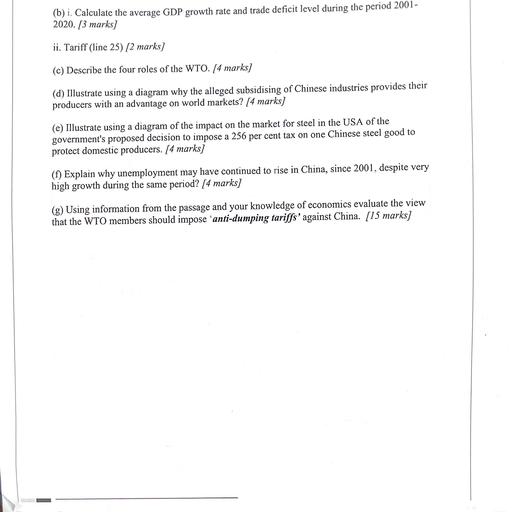 Plese help with below questions:(please provide actual graphs for certain questions) (b)