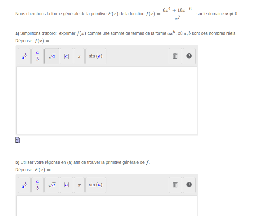 \f- Question 8 si f" (t) = e3t + 3t1/4, f'(0)