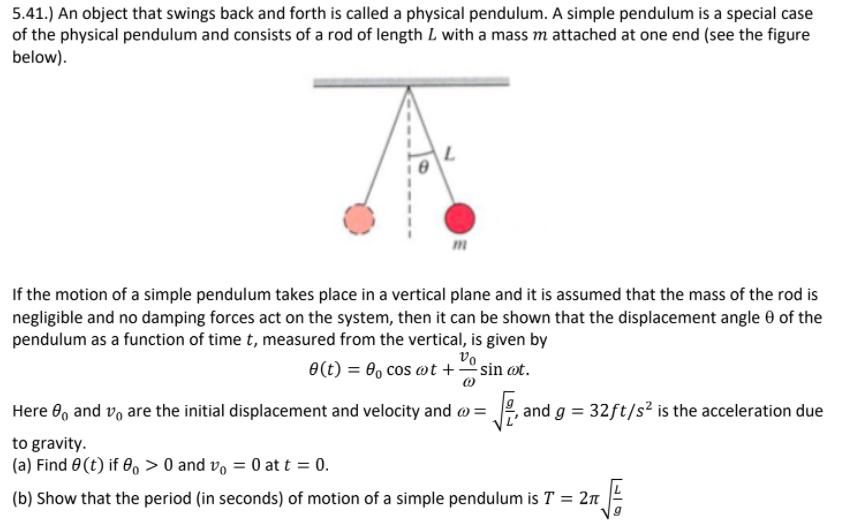 help please organized your solution (do not cursive) 5.41.} An object that
