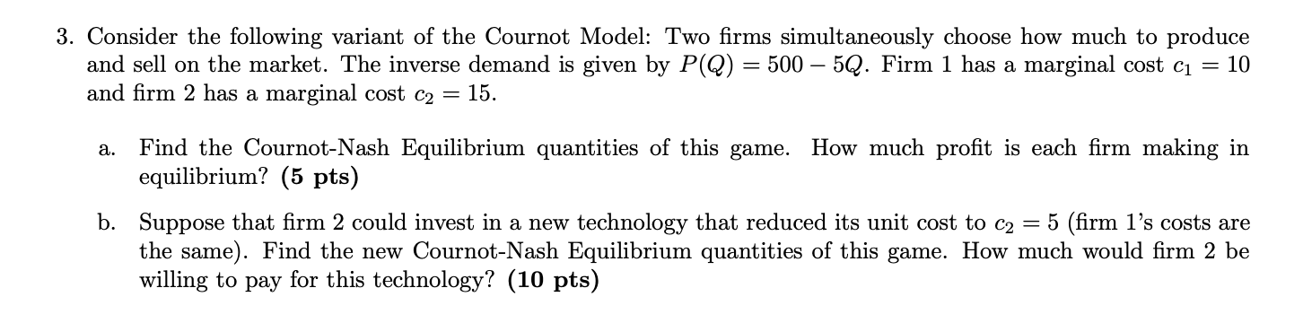 please help me solve this. 3. Consider the following variant of the