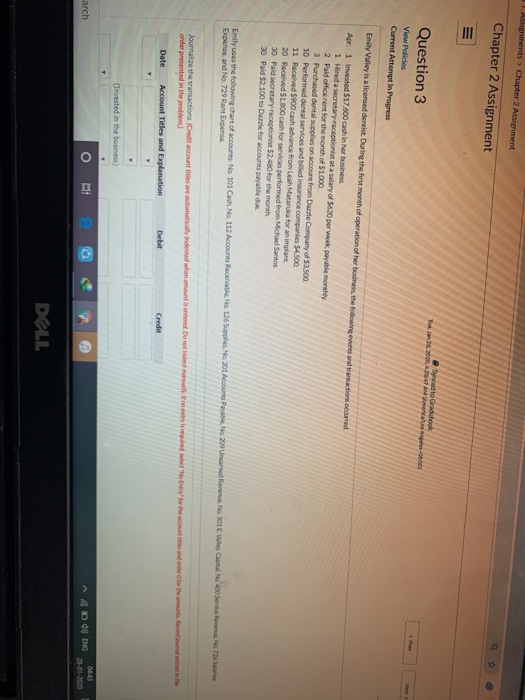  Alignments > Chapter 2 Assignment Chapter 2 Assignment Synced to Gradebook