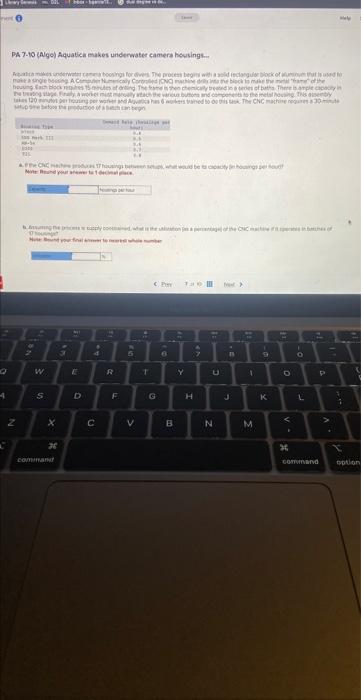  PA 7-10 (Age) Aquatica makes underwated camera hessings.. c. Assuming the