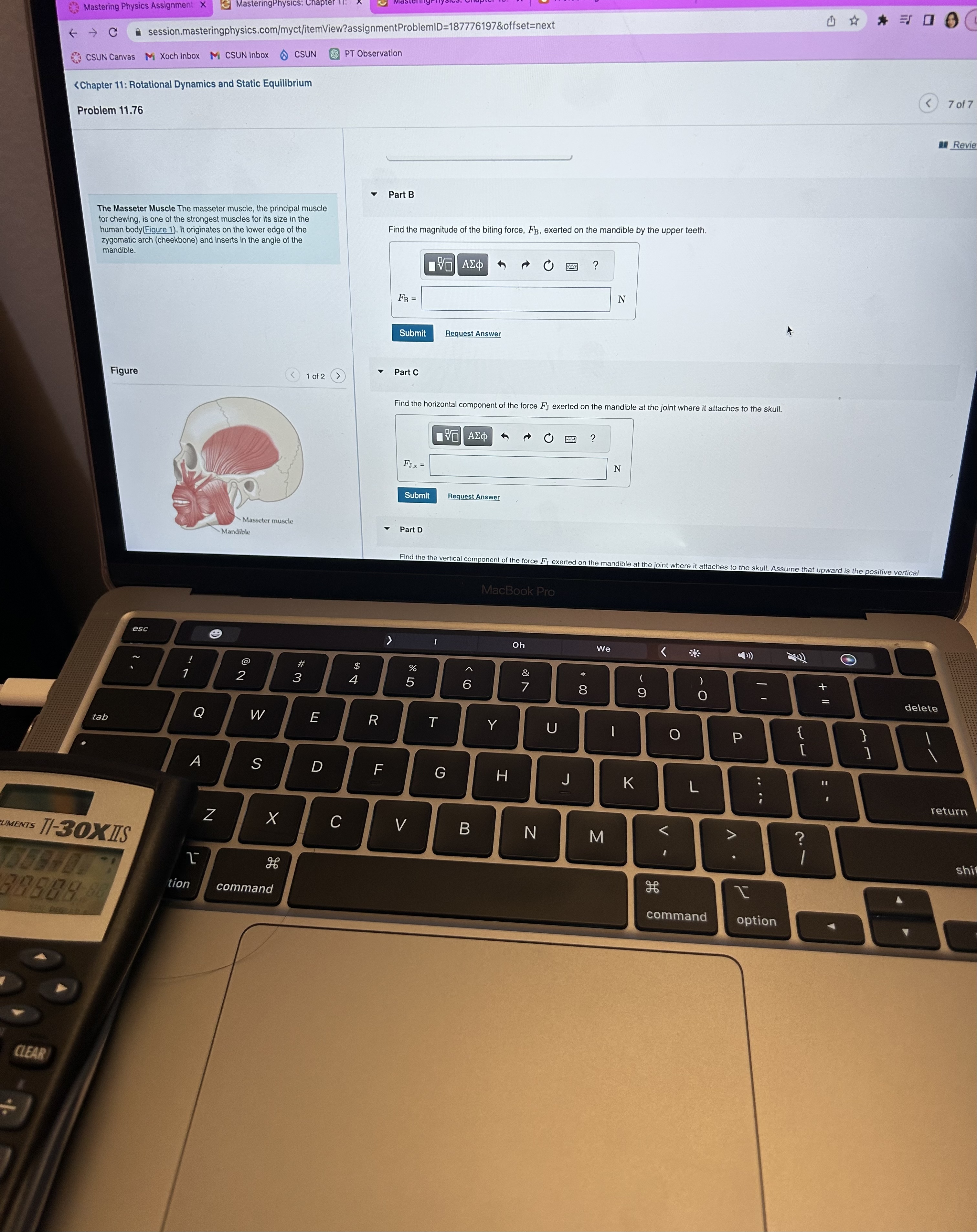 Inbox M CSUN Inbox CSUN PT Observation Problem 11.76 Review Part A