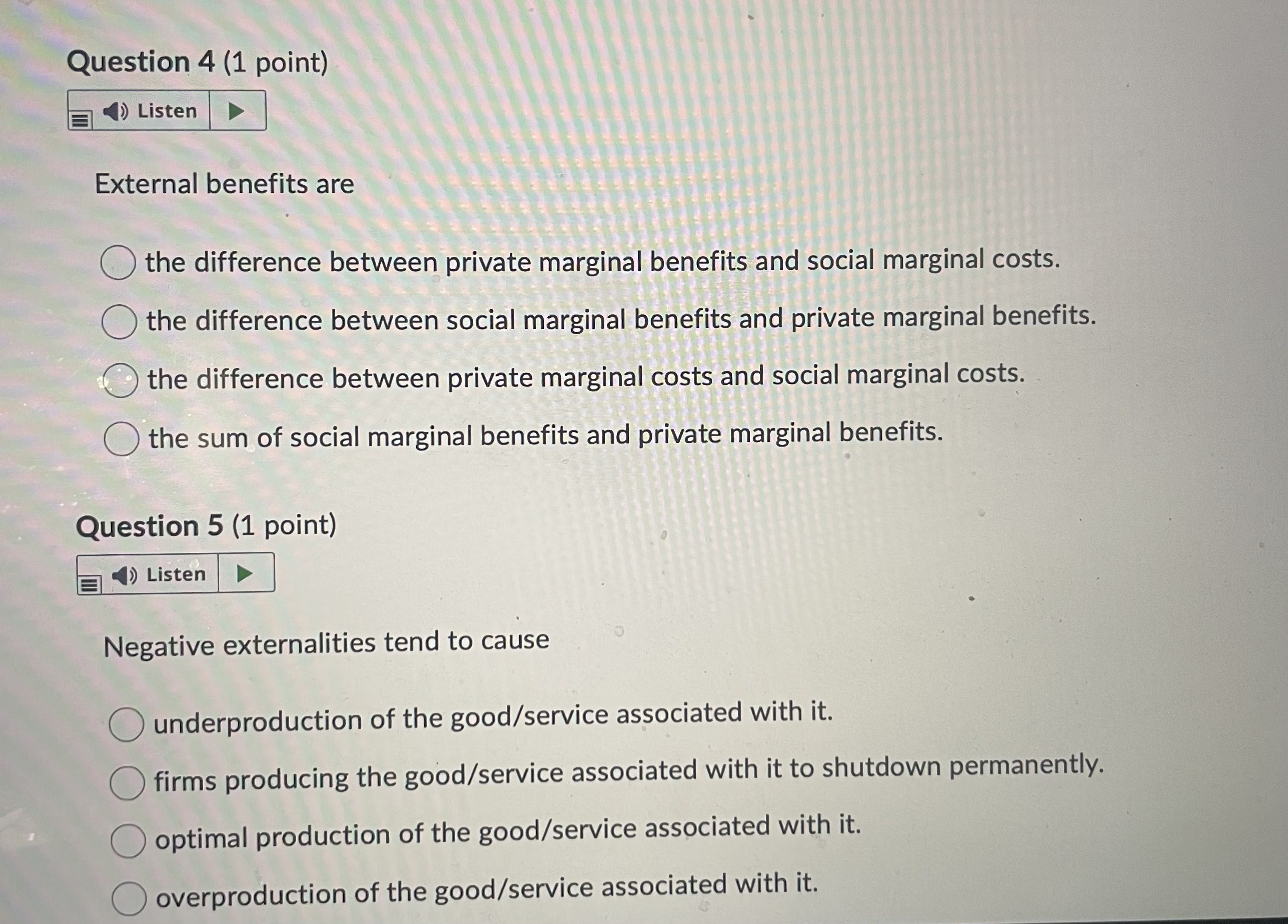 free market is too high. O the quantity in the free market