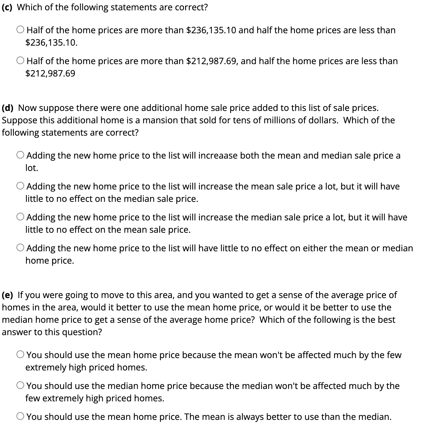 copy and paste the data into the Descriptive Statistics applet. The table