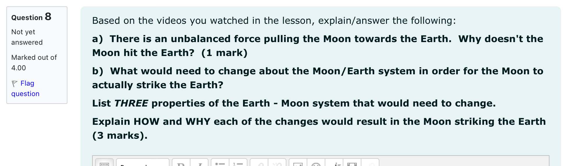 the satellite is 40.0 kg and the radius of the Earth is
