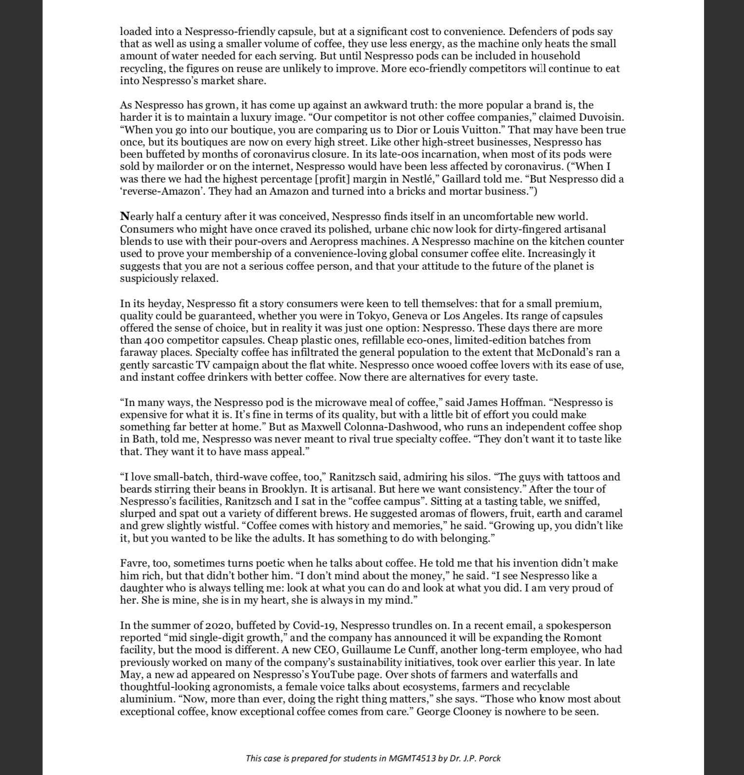 the way we drink coffee. But in an age when everyone's a