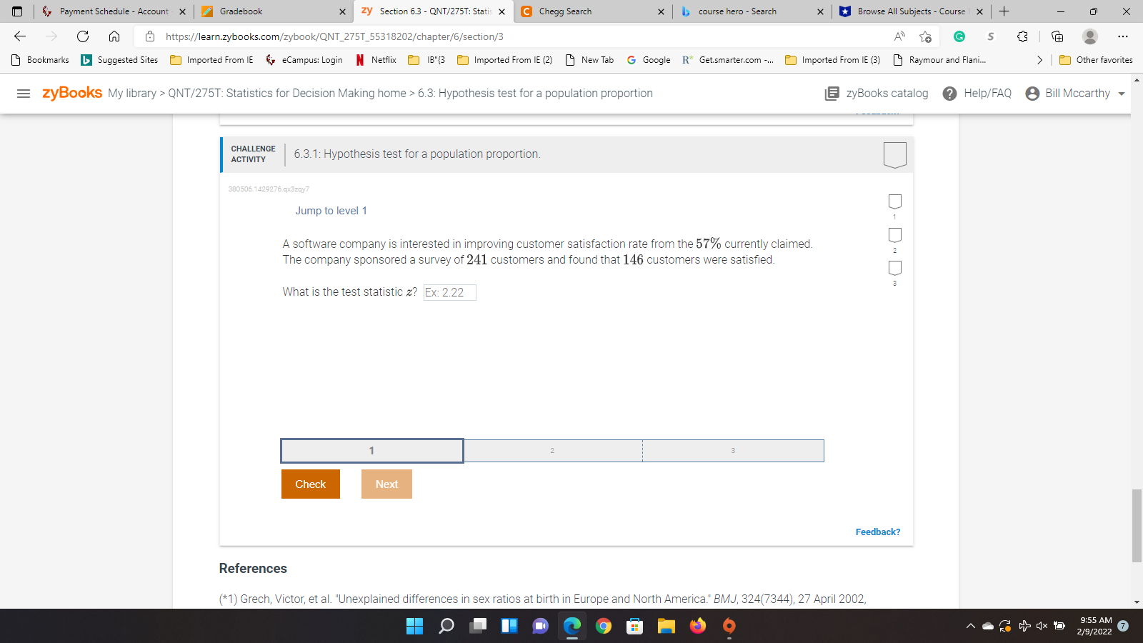 Payment Schedule - Account X / Gradebook X zy Section 6.3