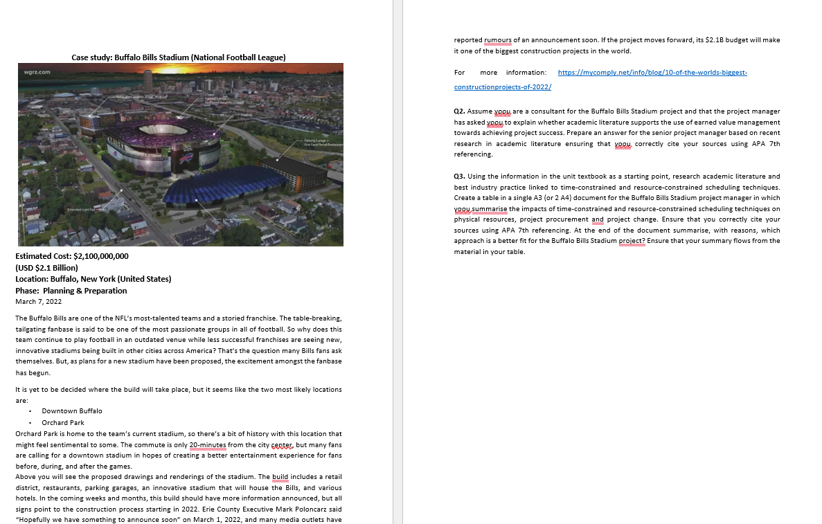 complete the forward and backward pass, compute activity slack, and identify the