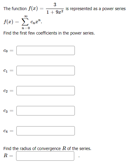 Q8 3 The function I = ) 1 + 932 is represented