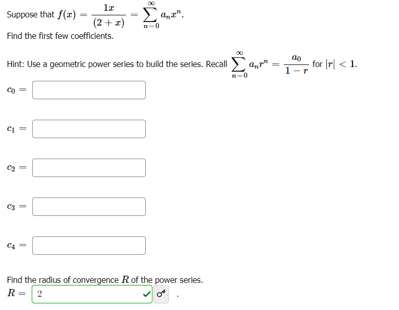 coefcients in the power series. .5\" II n M H r: ._.