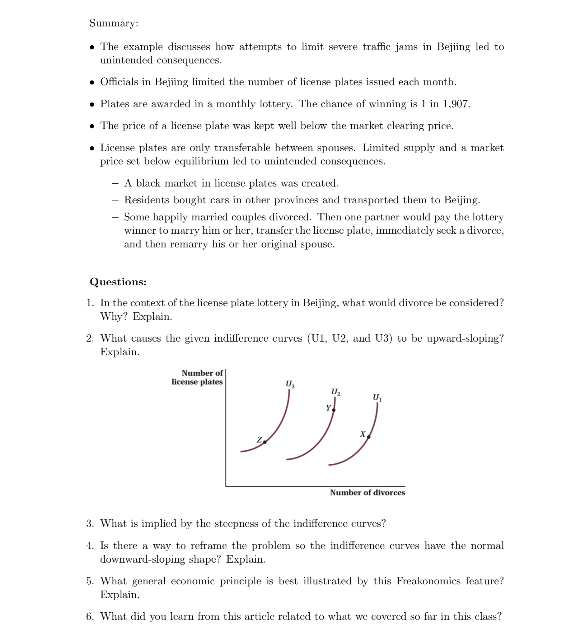 The picture listed below is question for economic. Summary: 0 The example