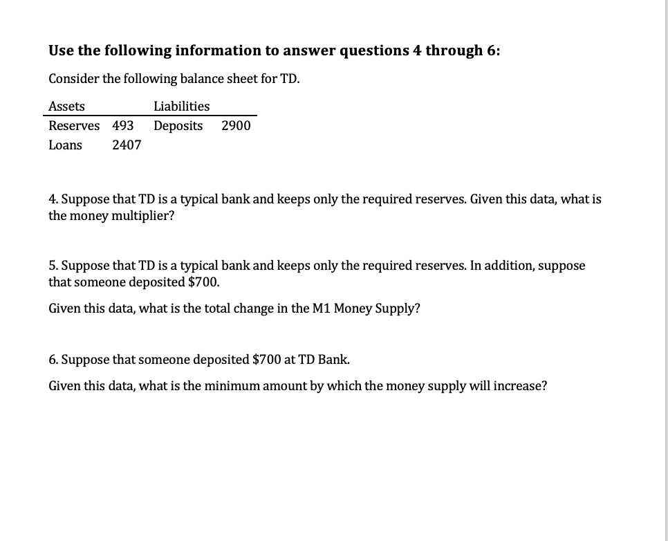 to answer questions 1 and 2: Consider the following statistics for the