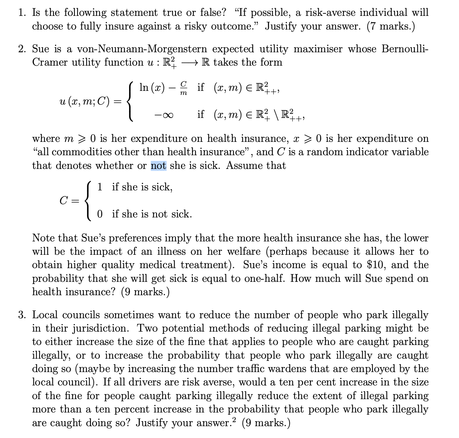  1. Is the following statement true or false? \"If possible, a