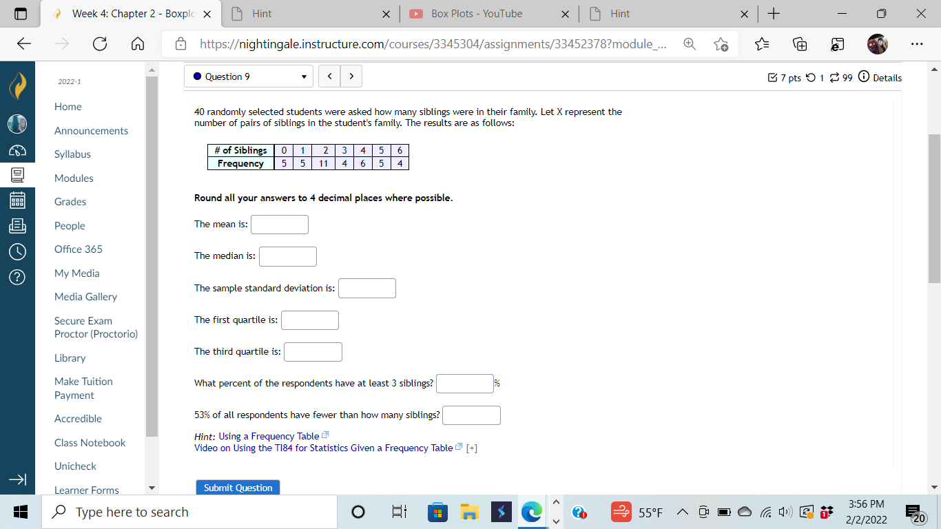 Week 4: Chapter 2 - Boxplo X Hint X Box Plots