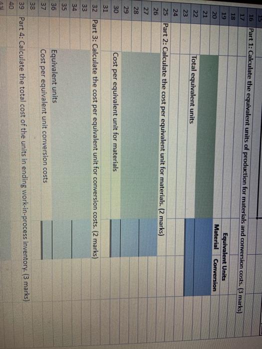 costing system. The following data applies to this month in the first