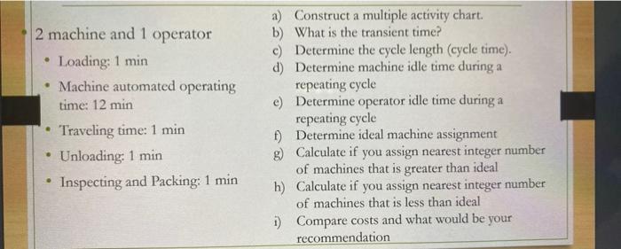  the Q is complete 2 machine and 1 operator Loading: 1