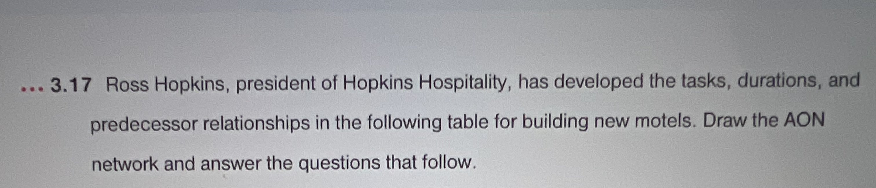 calculation of estimated times, what is the critical path? d. What is