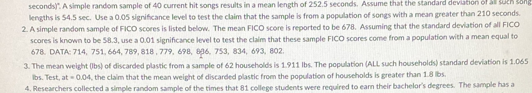 Need answer with steps on question 2 please seconds)". A simple random