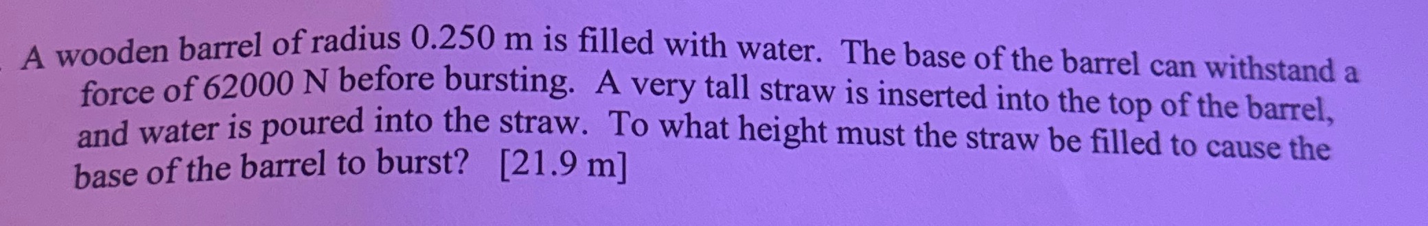 How do I get the answer that's in the brackets A wooden