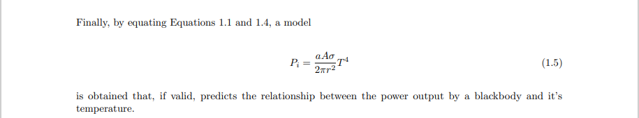 calculate the detector aperture area (a). Include uncertainties in all parameters. [c