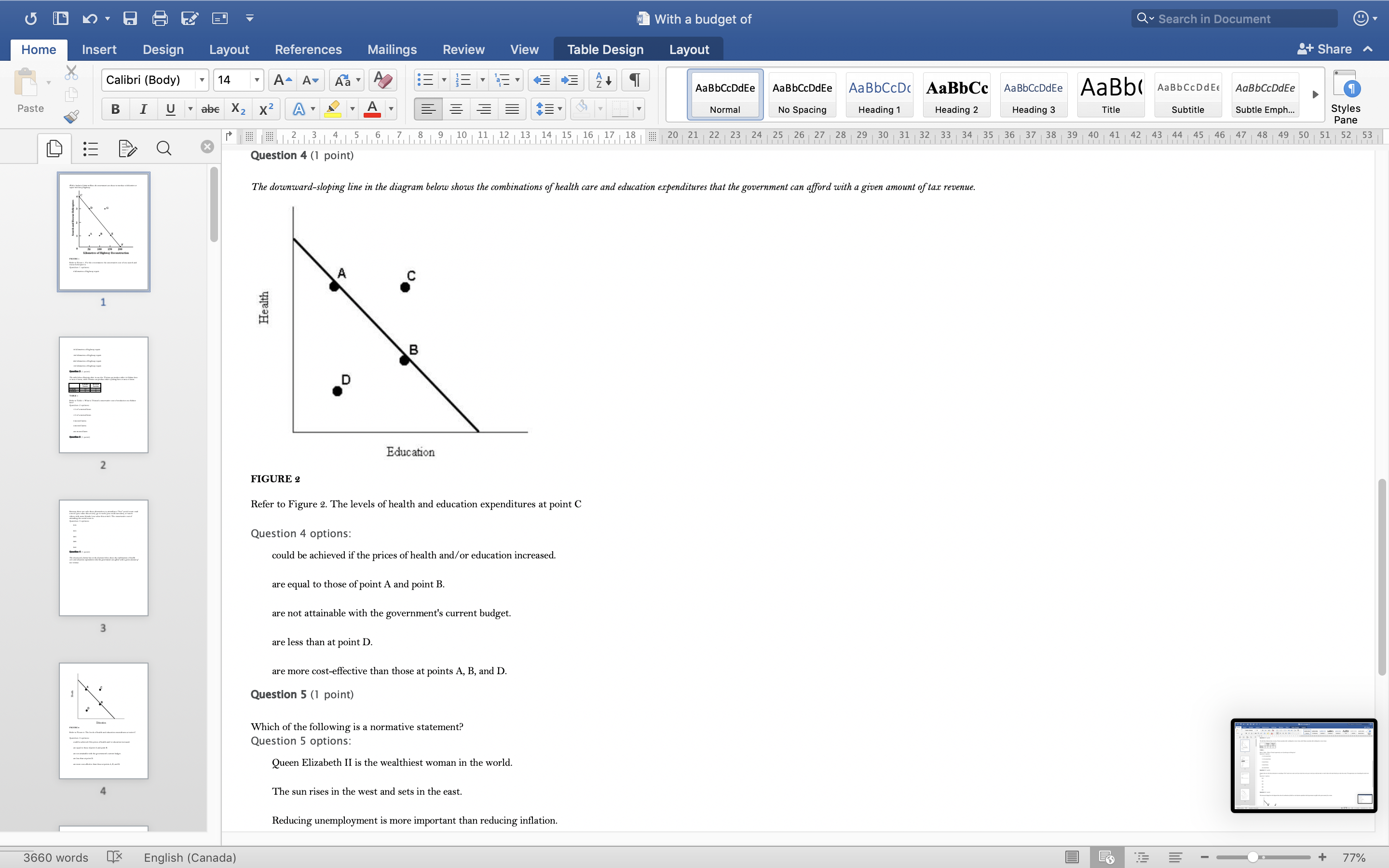 i have some problems with all questions. With a budget of Q