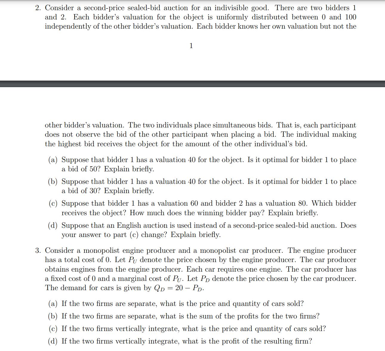 answer the questions below, which are related to Chapters 11 and 13