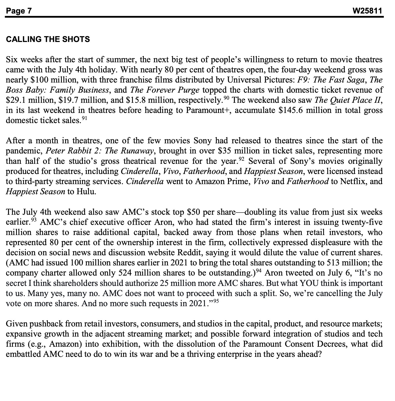 affecting post pandemic?- The competitive landscape/business and environment has changed, how is