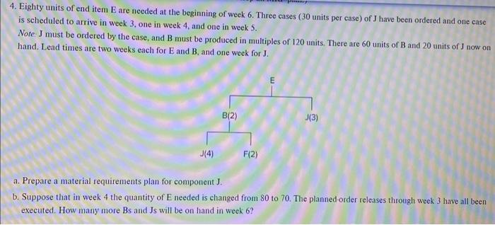  please do part A and B and show work! 4. Eighty