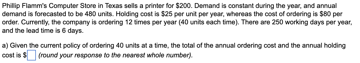  Phillip Flamm's Computer Store in Texas sells a printer for $200.