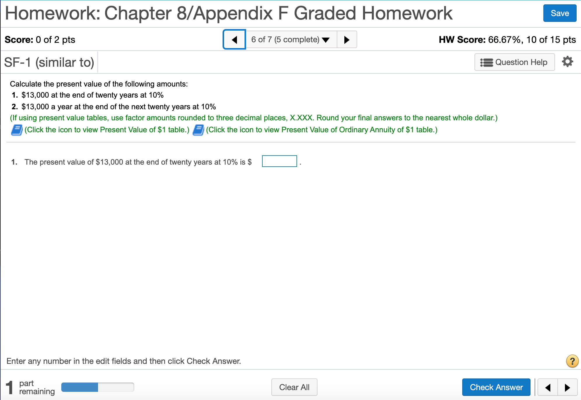  Please help me do part 1 and part 2 Homework: Chapter