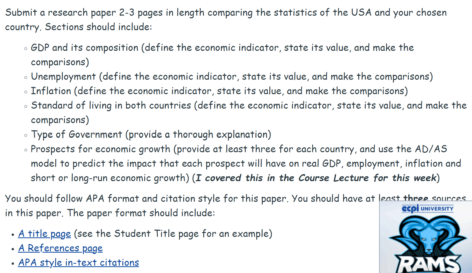  Submit a research paper 23 pages in length comparing the statistics